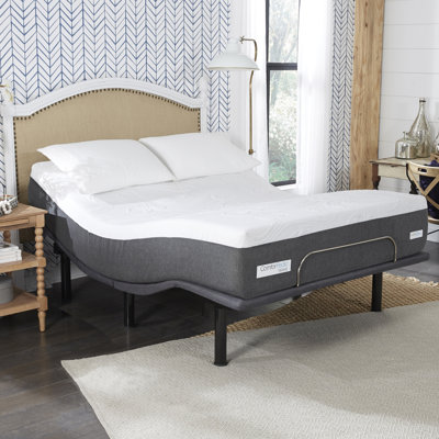 ComforPedic from Beautyrest Medium Gel Memory Foam Mattress with Adjustable Base