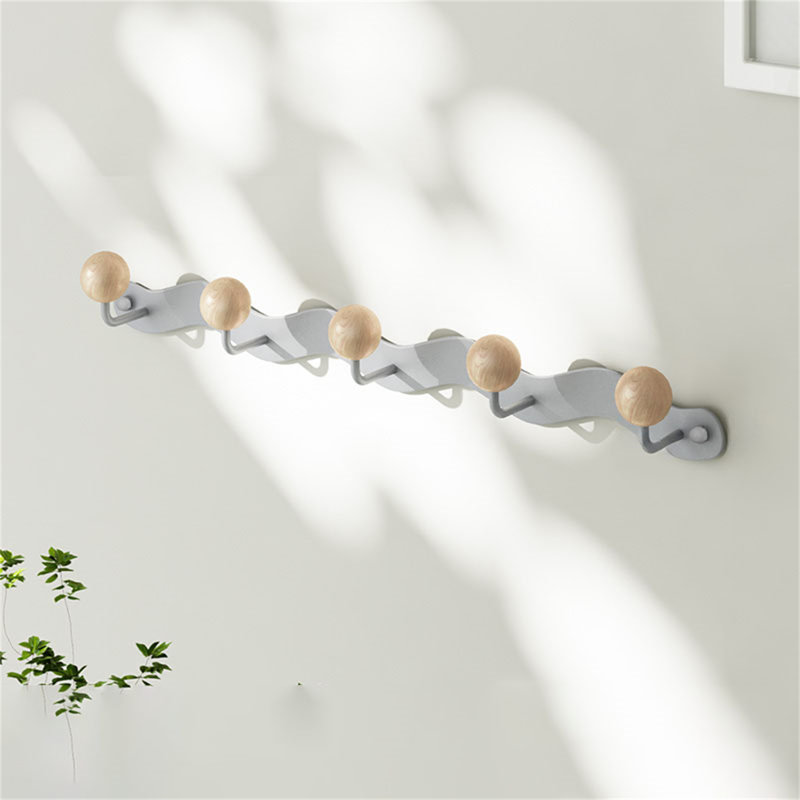 Ratha Metal Freestanding 5 - Hook Wall Mounted Coat Rack