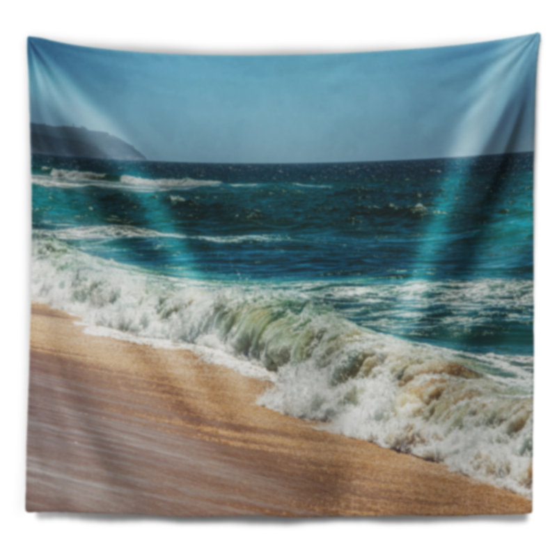 Tapisserie summertime bleu atlantique bleu idéal à la mer, H 32 po x l 39 po