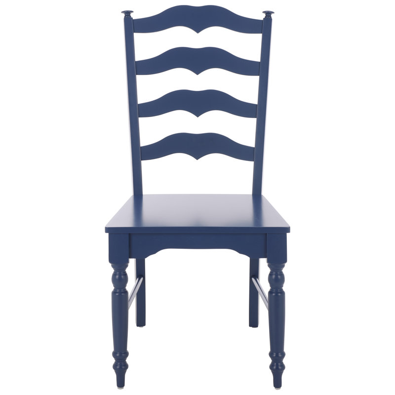Tavin Ladder Back Side Chair, Dark Blue
