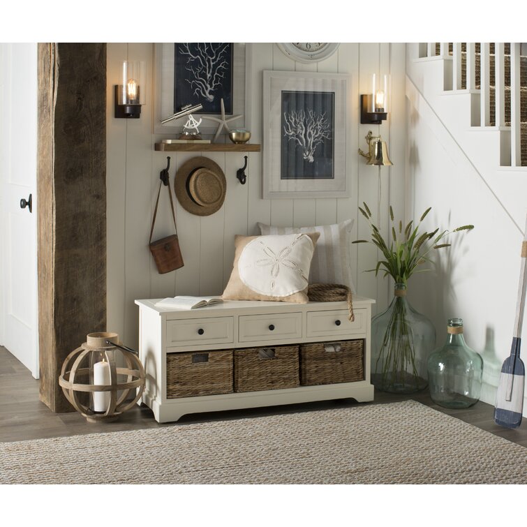 Etta Wood Storage Bench & Reviews, Birch Lane