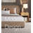 Modern Upholstered Lift-Up Storage Bed with Curved Headboard, Low Profile Platform-309247020-299414436