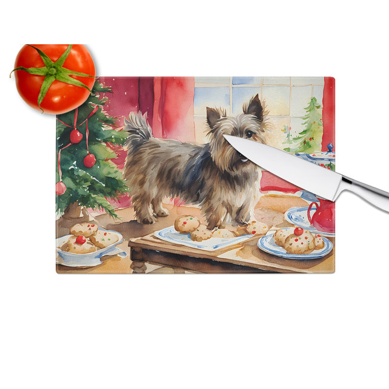 Planche à découper en verre Cairn Terrier
