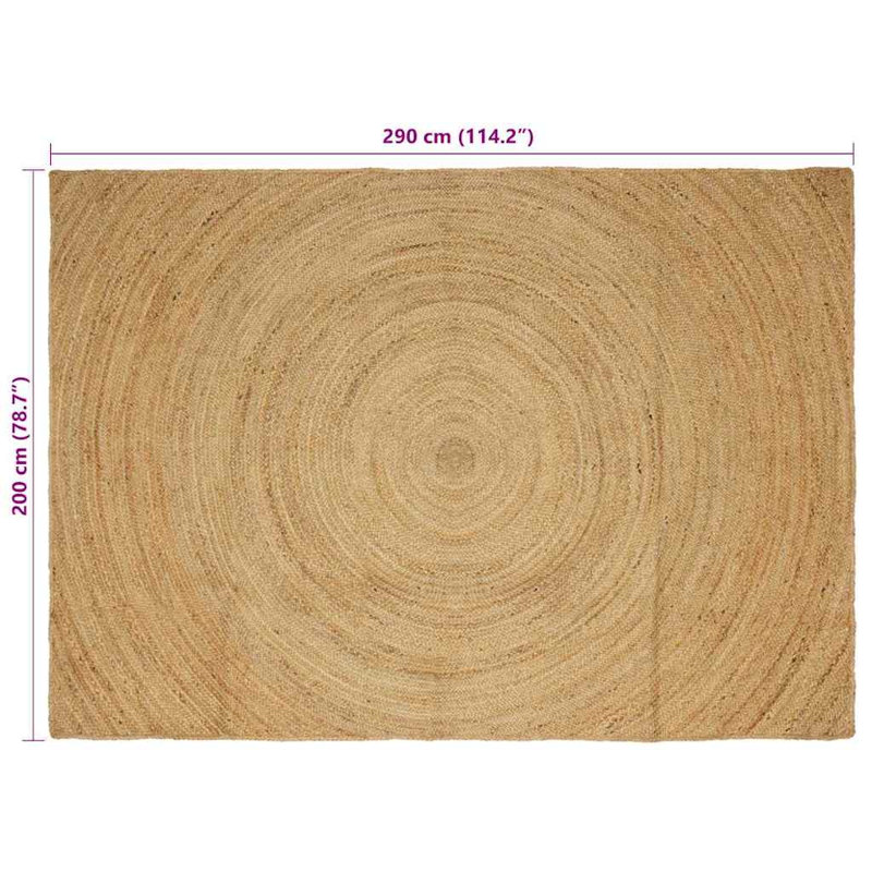 Solid Colour Standard Area Rug, Rectangle 200 x 290 cm