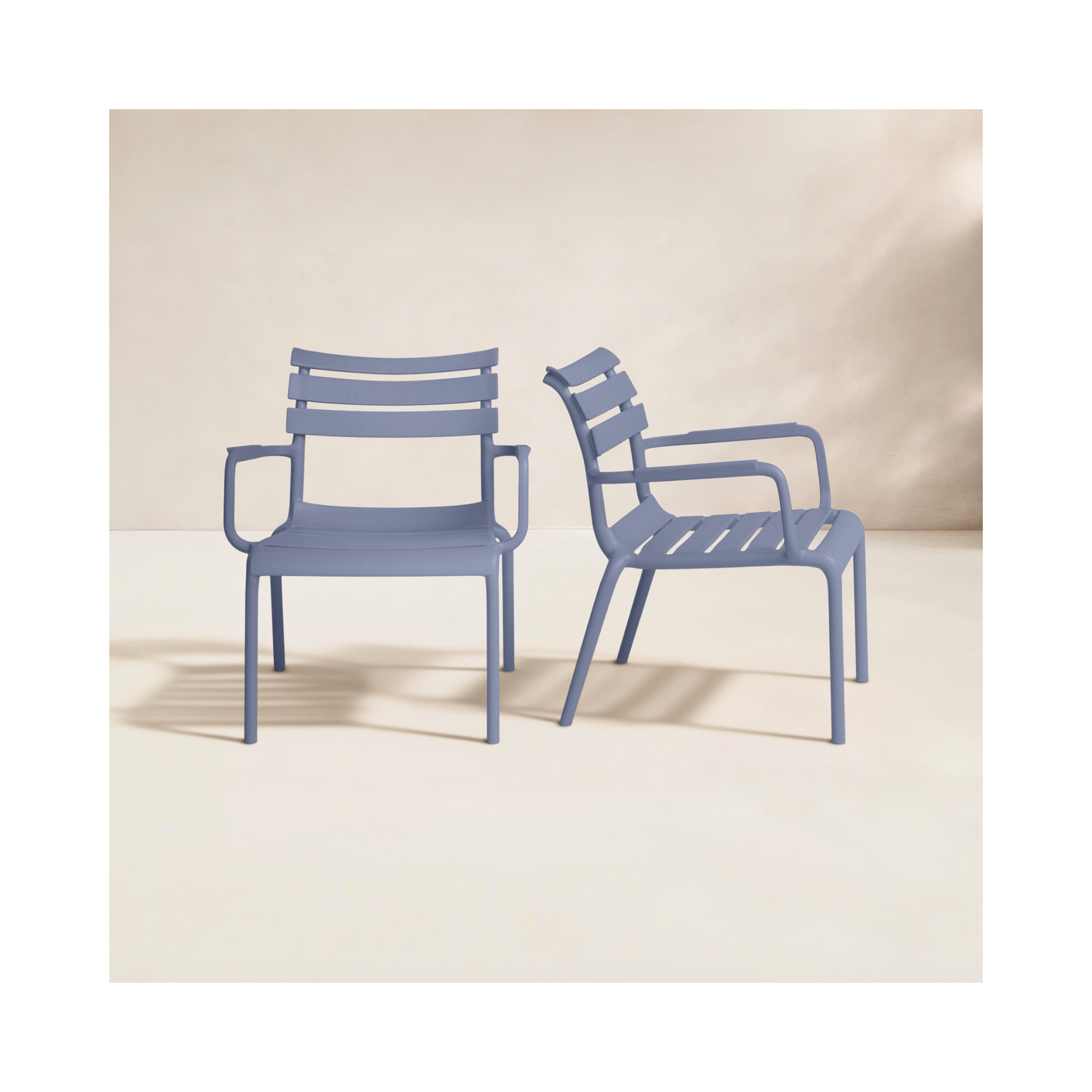 Paris Outdoor Club Chair, Dark Gray