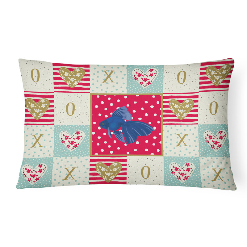  Coussin extérieur rembourré Veiltail Fish Love