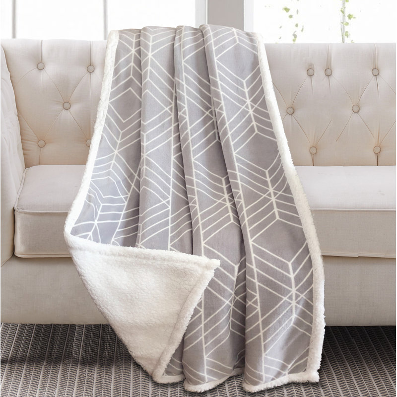 Plain Weave / Muslin Throw Blanket, Grey