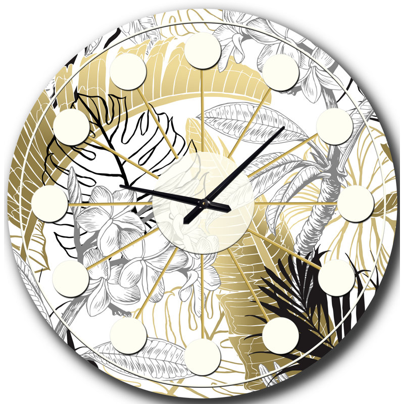 Horloge murale Mid-Century, Grand