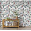 Papier peint baies sauvages et oiseaux-1174688737