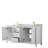 Daria 72'' Double Bathroom Vanity with Carrara Marble Top-290162508-290162500
