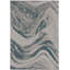 Tapis intérieur / extérieur abstrait gris / bleu sarcelle Heda-315285744