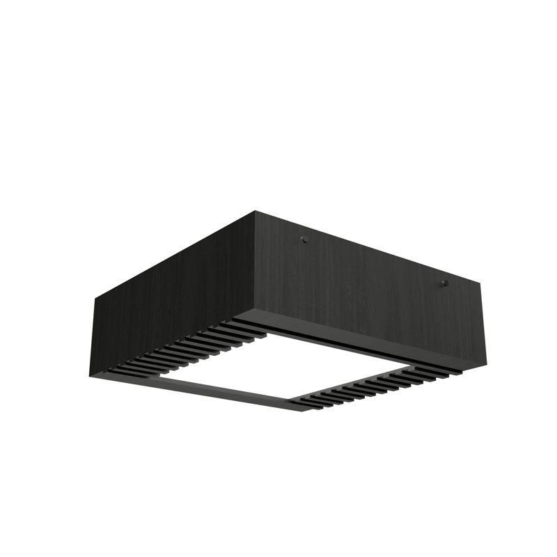 Plafonnier encastré 1 lumière DEL Ripado, H 4,68 po x l 15,6 po x P 15,6 po, Gris anthracite