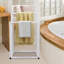Porte-serviettes et organisateur de salle de bain en métal sur 3 niveaux-469870620