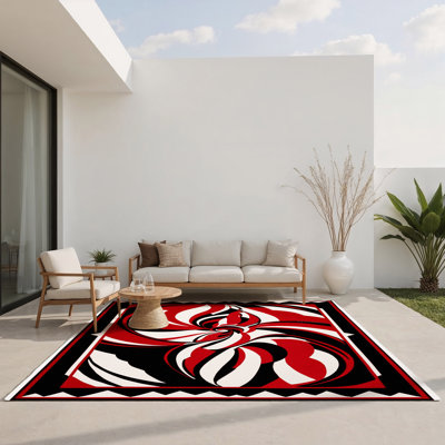 Tapis intérieur et extérieur Fiery Ascension