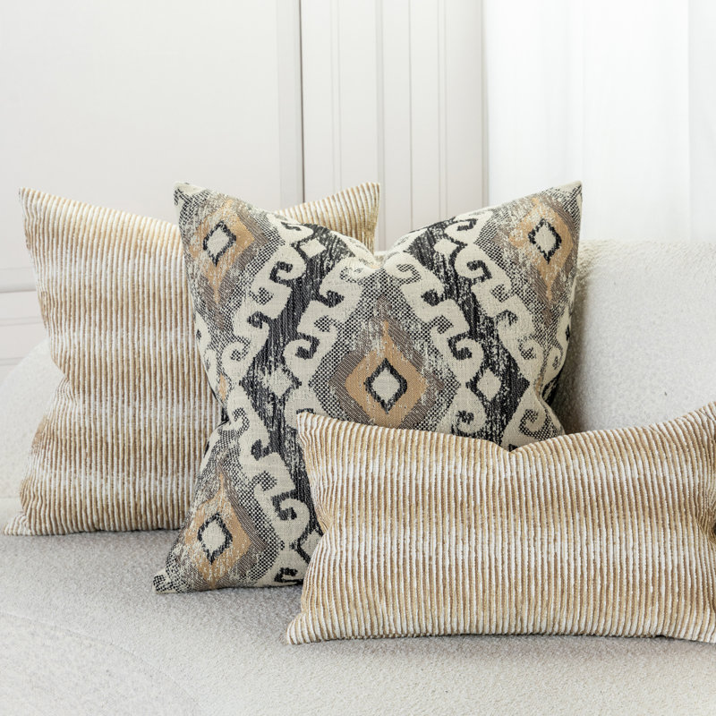 Progress Polyester Indoor/Outdoor Pillow Cover & Insert by Elaine Smith, Rectangle 12" H x 20" W