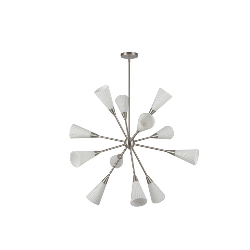Lustre de 39 po Cosmo, Argent argent