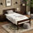 Twin Bed with Headboard and Footboard,Espresso-938692226
