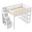 Lit mezzanine avec rangement pour lumières DEL-1538856552