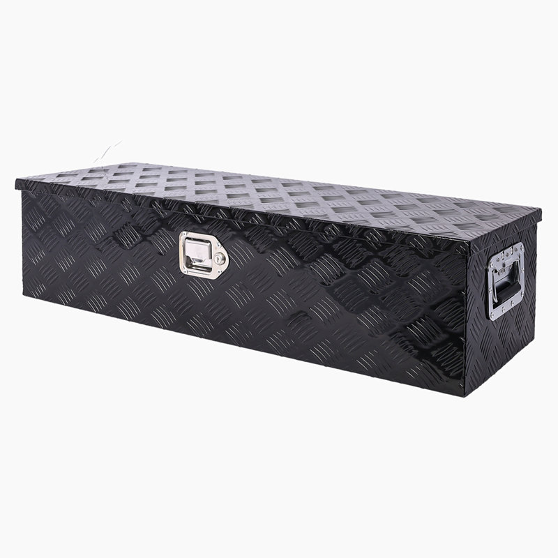 Hewei 39'' W 22.39 Gallons Water Resistant Metal Lockable Storage Bench, Black