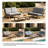Polett Solid Wood Group Outdoor Conversation Set With Two Loveseats And Coffee Table-141768155-160992673
