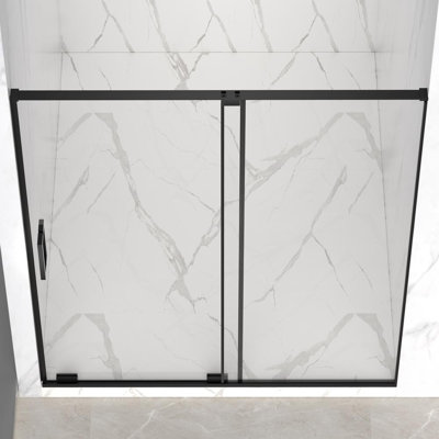 Glass Shower Door (Matte Black)