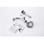 Robinet de salle de bain à poignée simple avec drain Twist Collection - Chrome-10711639