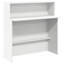 Bureau de réception avec comptoir standard en bois d'ingénierie blanc