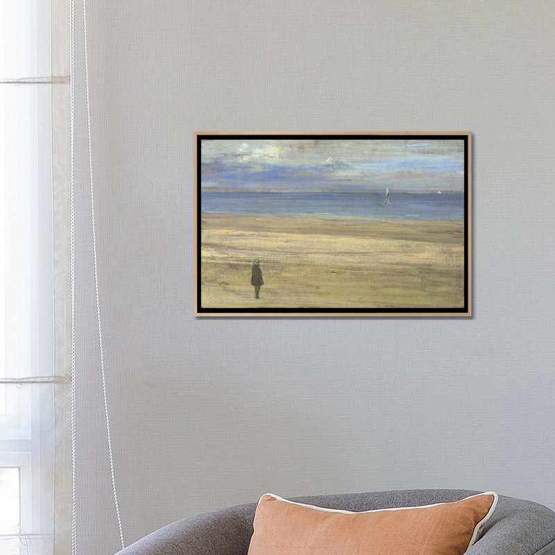 Print, 45.72 cm H x 66.04cm W x 4.445cm D, Natural Wood