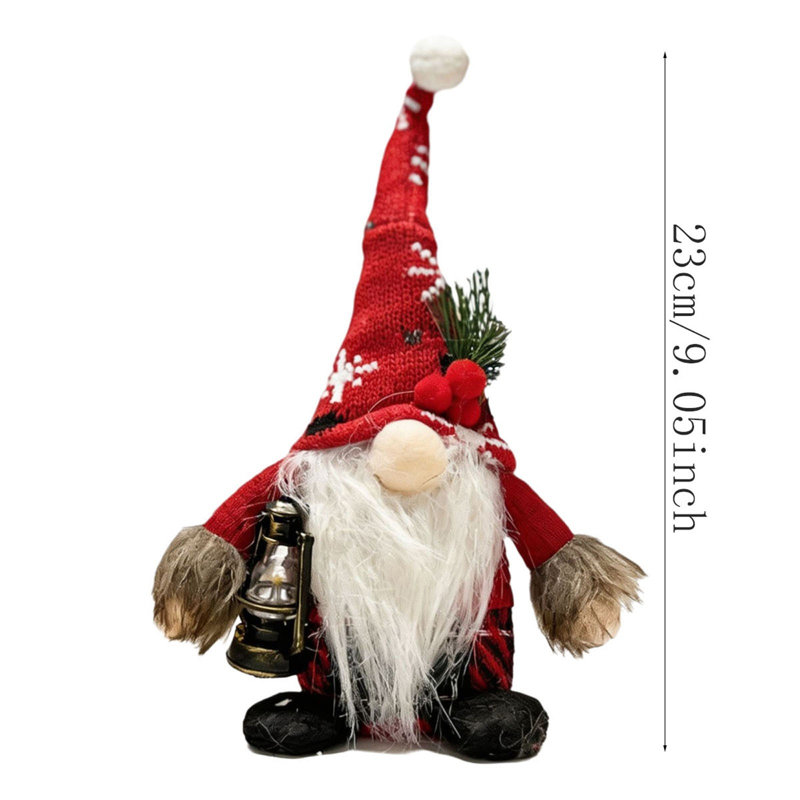 Décorations de Noël Décoration de table gnome de Noël, A