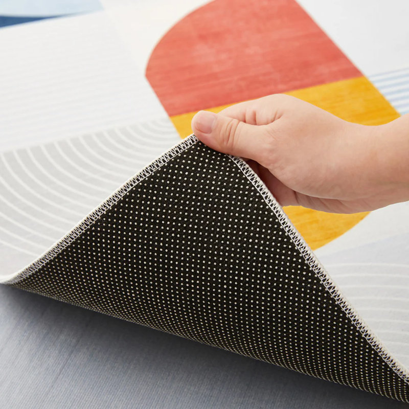 Denetta Abstract Machine Printed Area Rug, Rectangle 60 x 110 cm