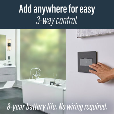 Adorne Wake/sleep Wireless Smart Switch With Netatmo, Graphite