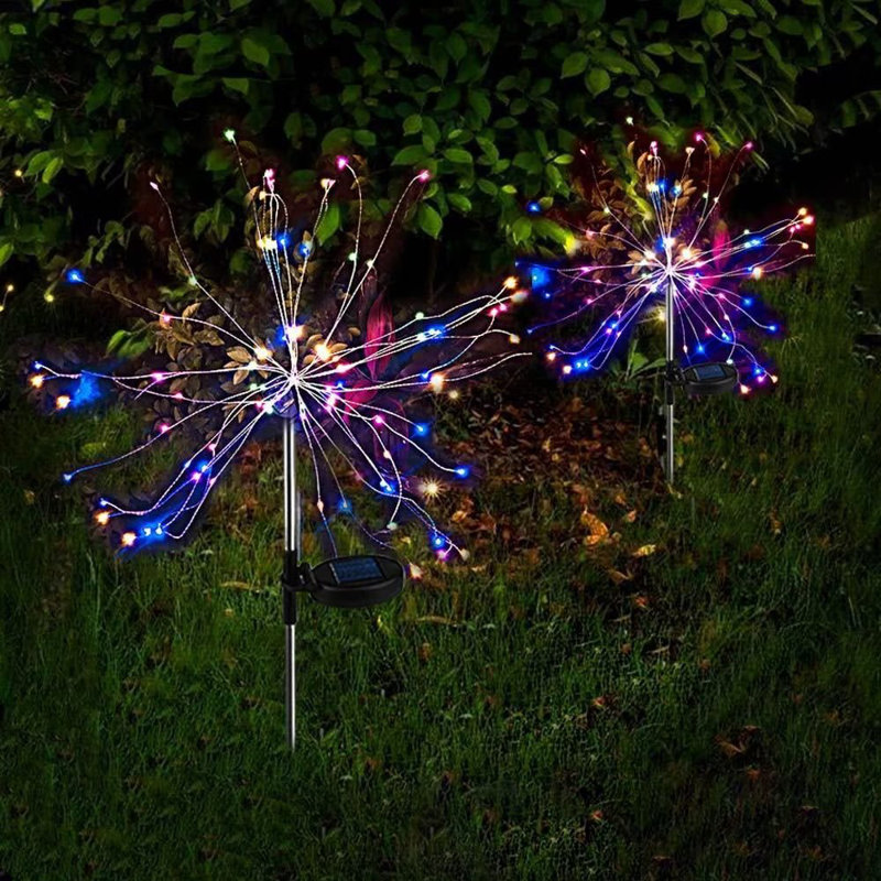 Solar Powered Stainless Steel Pathway Light Pack, Multi Color