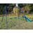 A-Frame Metal Swing Set With Slide