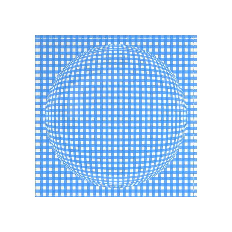 Gingham Acrylic Decorative Tray, 6"W x 6"D x 2"H