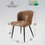 Chaise de salle à manger rembourrée en similicuir (ensemble de 4)-1924579620-1926161367