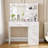 Makeup Vanity Table with Lighted Mirror, Vanity Desk with Storage Shelf and 4 Drawers-616144449