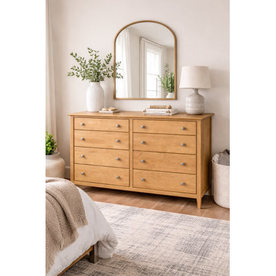 Fitz Solid Wood 59.5'' W 8 - Drawer Dresser