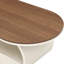 Table basse 48,03 po en métal blanc
