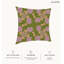 Housse de coussin floral en polyester
