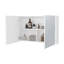 Armoire à pharmacie blanche avec miroirs inclus et 2 portes-129601920-129601923
