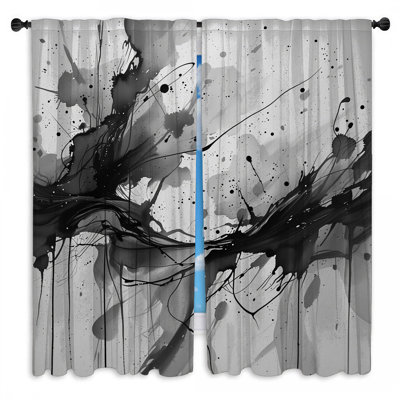 Rideaux noirs obscurcissant et obscurcissant - 2 panneaux