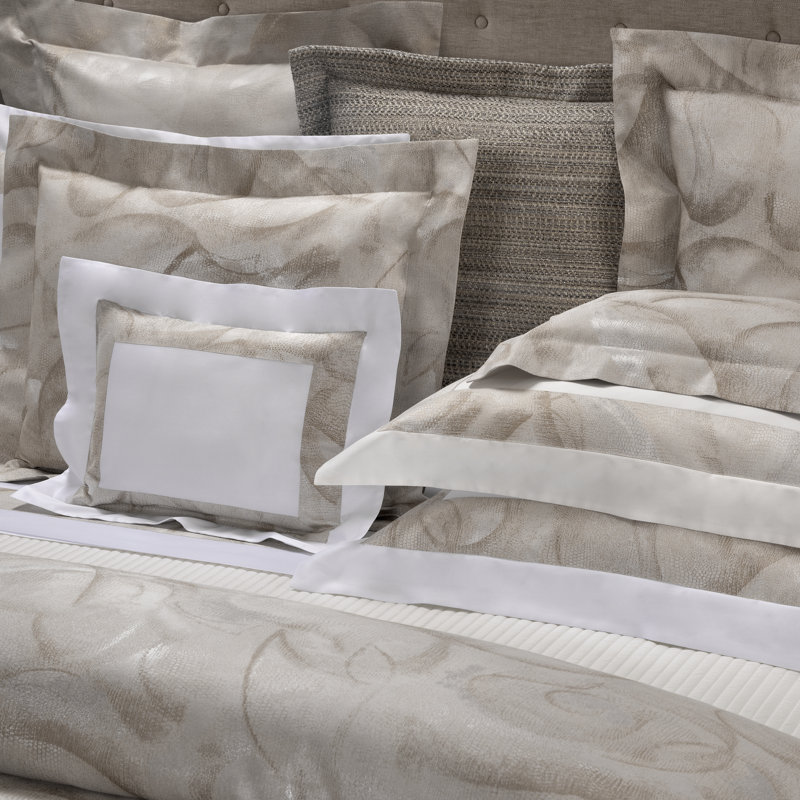 Andromeda Jacquard By DEA Cotton Pillow Sham, Budoir