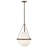 Sculptural 15 in. Transitional Teardrop Glass Pendant