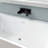 67'' Wall-Mount Acrylic Bathtub Deep Soaking Bathtub