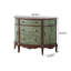 Cabinets décoratifs en demi-cercle peints rétro-110973179