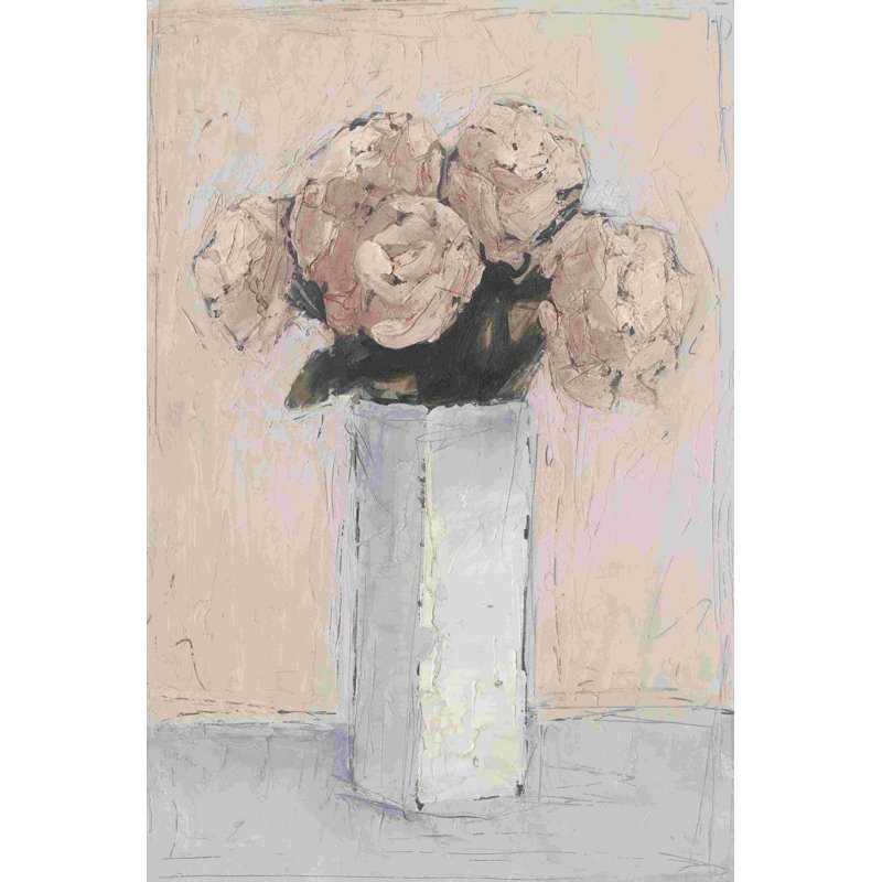 Blush Florals I, H 18 po x l 12 po