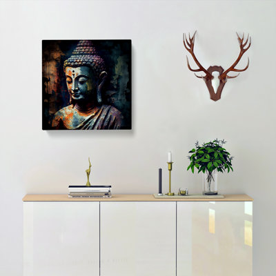 Buddha Post-Impressionism - Wrapped Canvas