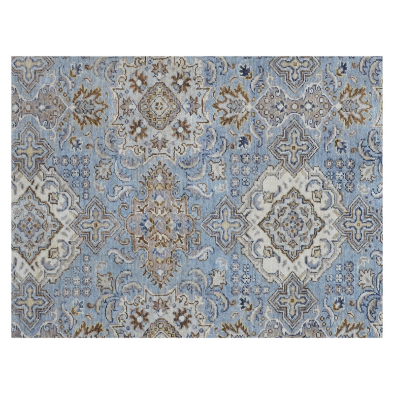 Ziegler 2000 Wool Polka Dots Area Rug in Black