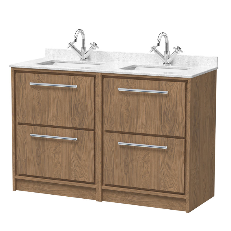 Tishay 1220 mm Bathroom Vanity, Antique Oak