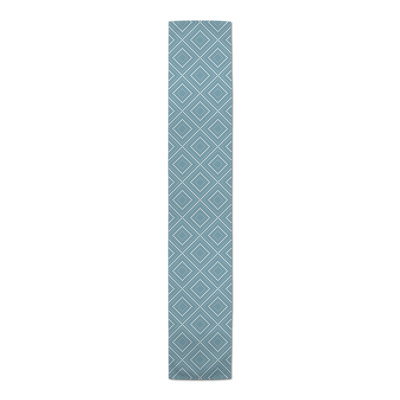 Auric Rectangle Geometric Polyester Table Runner